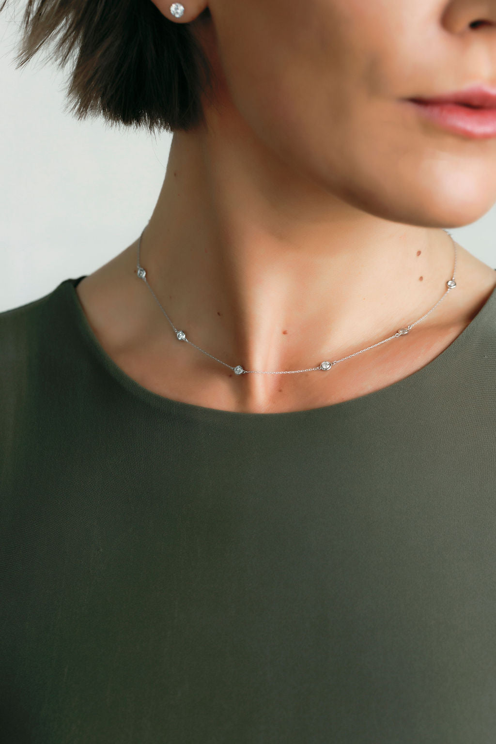 Diamond By The Yard Necklace